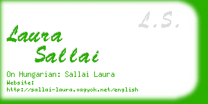 laura sallai business card